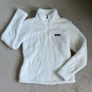 Patagonia White Fuzzy ⅓ zip